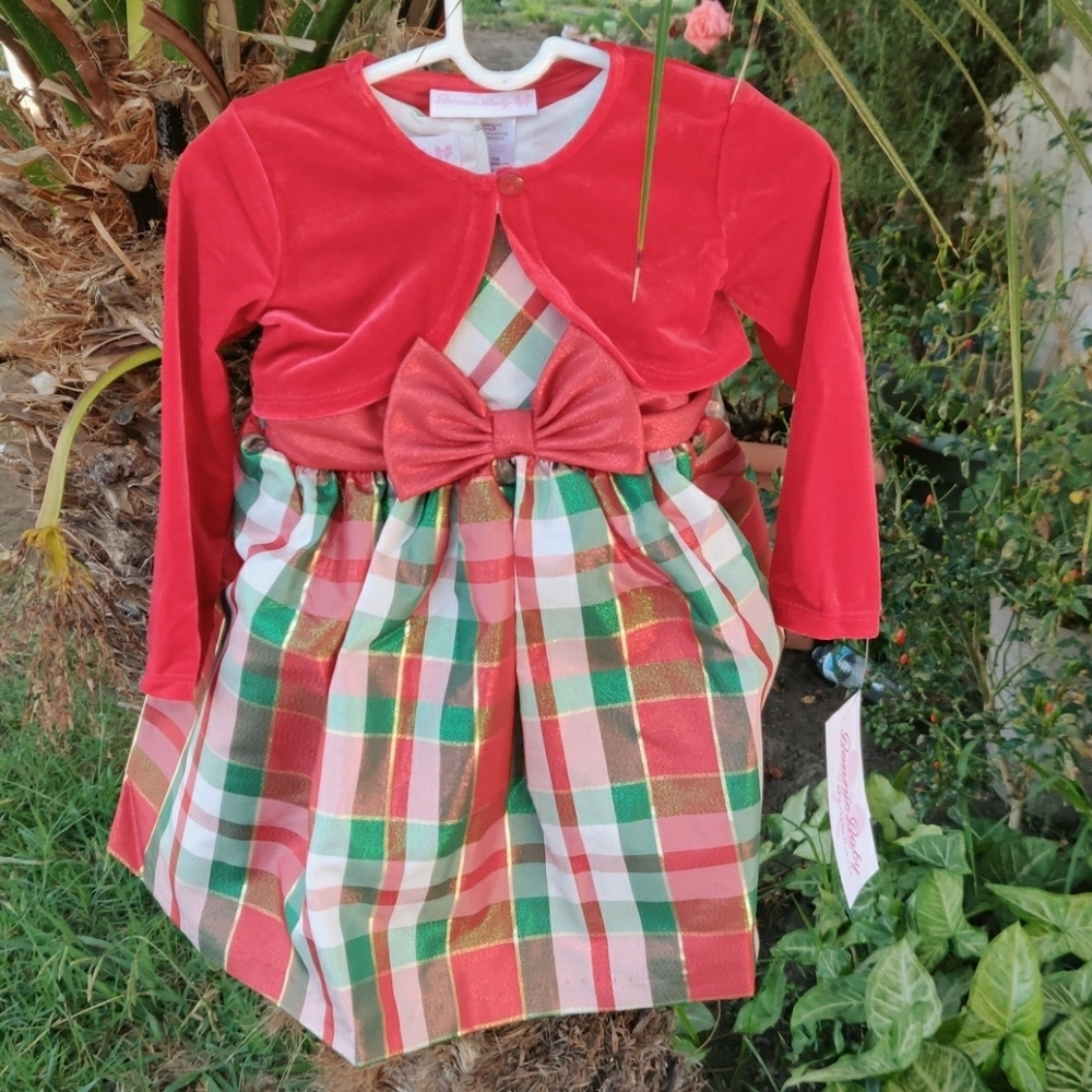Bonnie baby girl dress size 18M NWT